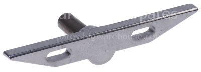 Bracket hole ø 7,3mm mounting distance 70mm L 160mm W 20mm shaft