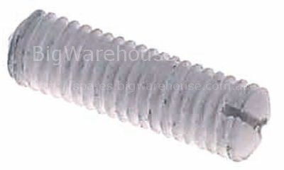 Grub screw slicer thread M8 L 27mm plastic