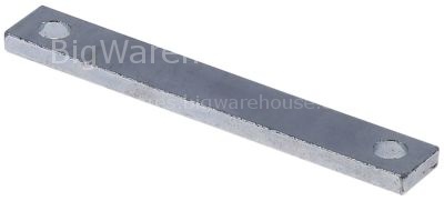 Connection plate L 83mm W 12mm thickness 4mm hole ø 6,5mm hole d