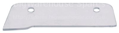 Hand protection for knife ø 220mm H 80mm W 35mm hole ø 4,8mm mou
