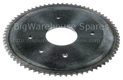 Toothed chain drive DIN/ISO 06 B-1 splitting 3/8" teeth 72 shaft