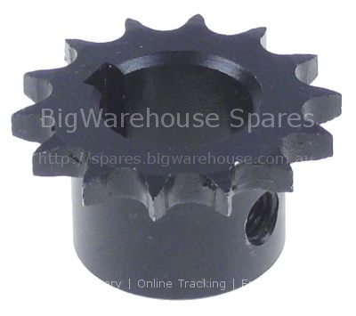 Toothed chain drive DIN/ISO 06 B-1 splitting 3/8" teeth 14 shaft