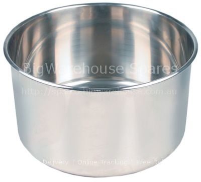 Mixer bowl for dough mixer ID ø 360mm H 210mm fixed 18 S-F