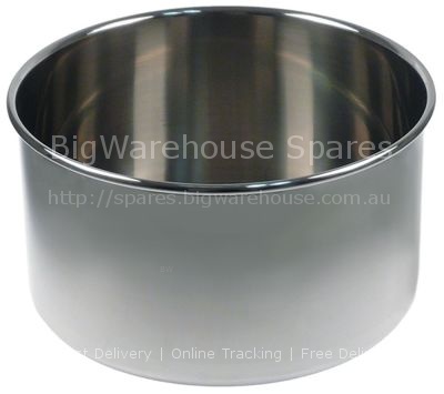 Mixer bowl for dough mixer ID ø 450mm H 260mm detachable 38 C