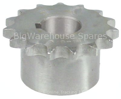Toothed chain drive DIN/ISO 06 B-1 splitting 3/8" teeth 15 shaft