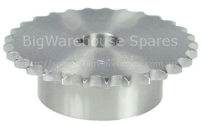 Toothed chain drive DIN/ISO 06 B-1 splitting 3/8" teeth 29 shaft