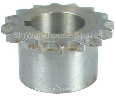 Toothed chain drive DIN/ISO 06 B-1 splitting 3/8" teeth 16 shaft