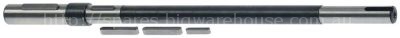 Drive shaft D1 ø 20mm for gearbox ø 25mm L 487mm D2 ø 20mm