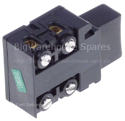 Momentary push switch mounting measurements 29x29mm square black