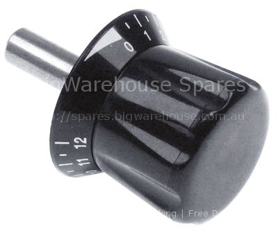 Adjusting knob 0-12 ø 55mm shaft ø 12mm shaft L 35mm handle ø 42