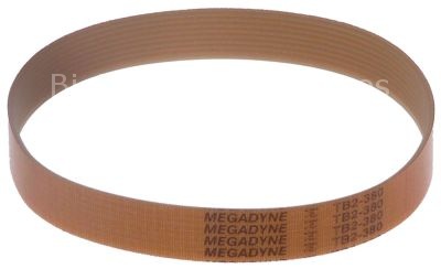 Poly-v belt grooves 11 W 21,5mm L 330mm profile TB2