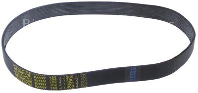 Poly-v belt grooves 10 W 24mm L 762mm profile J