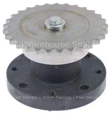 Sprocket-wheel DIN/ISO 08 B-1 splitting 1/2" teeth 29 shaft inta