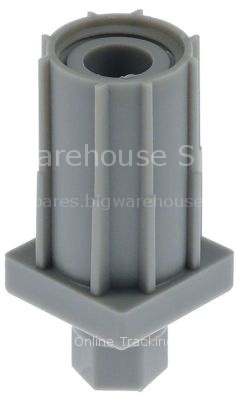 Equipment foot pipe type 30x30 thickness 1.2-1.5mm H 23-55mm pla
