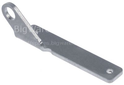 Door hinge mounting pos. left bottom L 90mm W 19mm thickness 3mm
