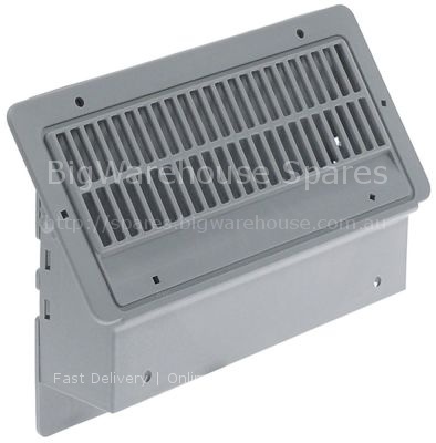 Air duct for cross flow fan  for combi-steamer plastic grey