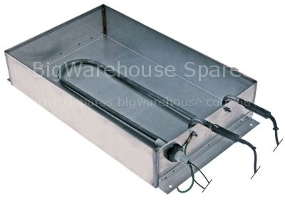 Condensing tray heated L 380mm W 240mm H 75mm 230V 750W mounting