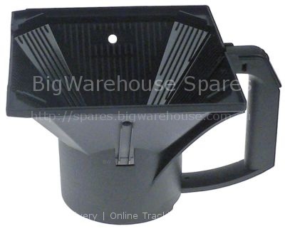 Filter pan plastic W 185mm D 167mm H 135mm black type SF202S fil