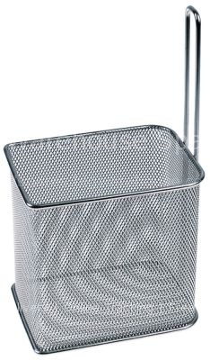 Pasta basket L1 135mm W1 100mm H1 135mm stainless steel