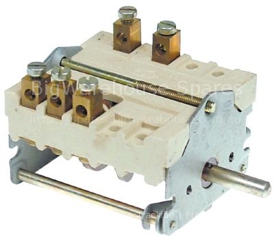 Cam switch 4-position sequence 0-3-2-1 32A shaft ø 6x4.6mm conne