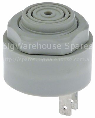 Buzzer 5-28VDC connection F6.3 mounting ø 40mm