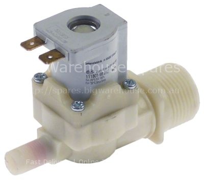 Solenoid valve single straight 220-240VAC inlet 3/4" outlet  out