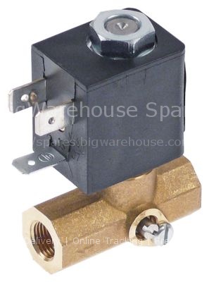 Solenoid valve 2-ways 230VAC inlet 1/8" outlet 1/8" L 40mm p max