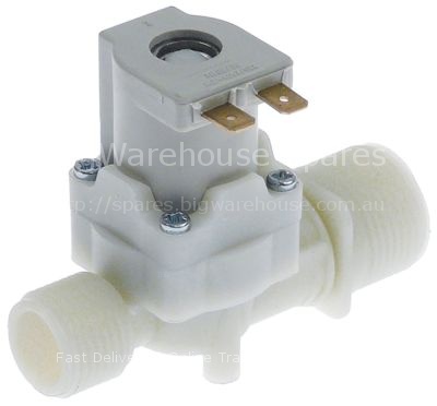 Solenoid valve single straight 220-240 inlet 3/4" outlet 1/2" in