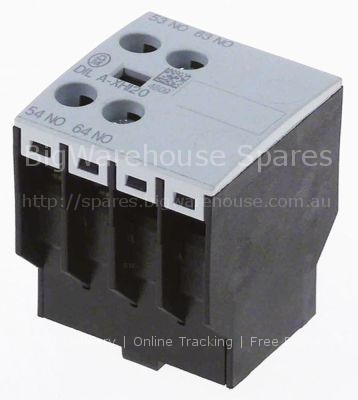 Auxiliary contact contacts 2NO AC15 4A for contactors DILM(C)7-3