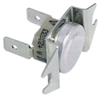 Bi-metal thermostat switch-off temp. 60°C 1NC 1-pole connection