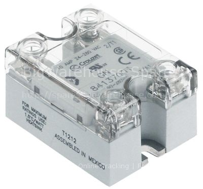 Solid state relay CROUZET 1 phase 10A 24-280V 90-280VAC L 58mm W