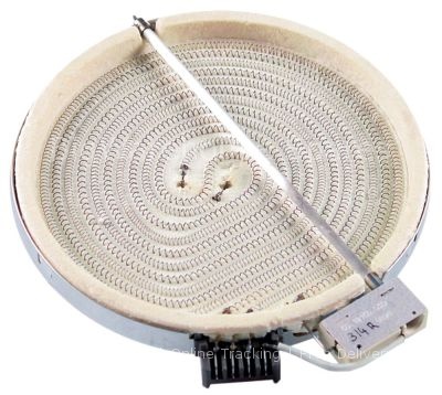 Radiation heater ø 230mm 2100W 230V