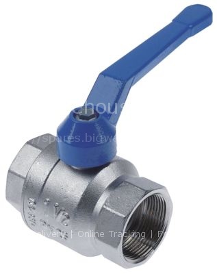 Ball valve connection 1 1/2" IT - 1 1/2" IT total length 93mm wi