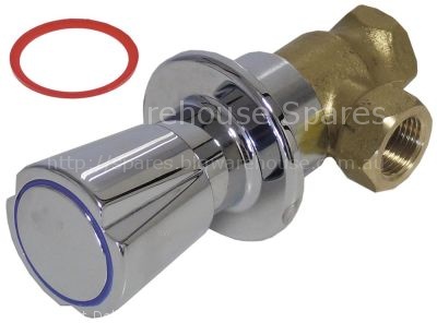 Shut-off valve connection 1/2" tap head 1/2" cold/warm total len