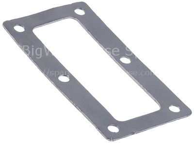 Gasket L 130mm W 70mm thickness 1mm for heating element