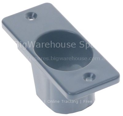 Cover cap plastic grey L 94mm W 40mm mounting distance 75mm D 36