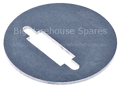 Cover plate round ø 40mm thickness 1mm
