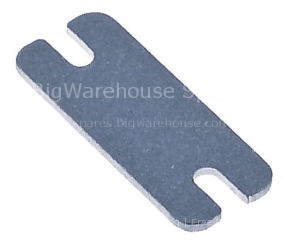 Cover plate rectangular L 35mm W 14mm thickness 1mm