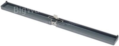 Gutter for model 10.x L 605mm W 50mm H 20mm plastic