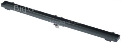 Drip rail L 620mm plastic with support plate W 38mm hole ø 5mm f