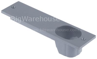 Cover for door latch plastic grey L 185mm W 48mm mounting distan