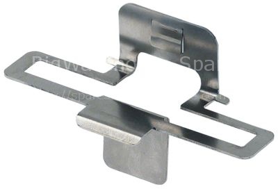 Support bracket  zinc-plated sheet steel