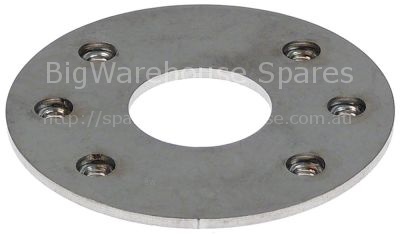 Flange ED ø 60mm int. ø 1 22mm SS M4