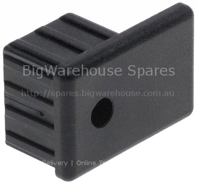 Plug for door W 32mm plastic L 50mm