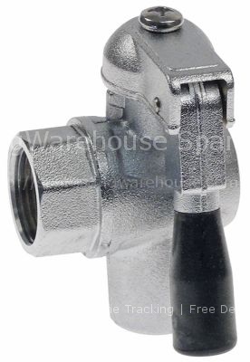 Outlet tap nickel-plated brass W 38mm H 40mm thread 3/4" IT