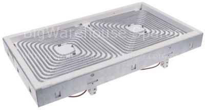 Radiation heater rectangular 5200W 230V L 530mm W 300mm heating