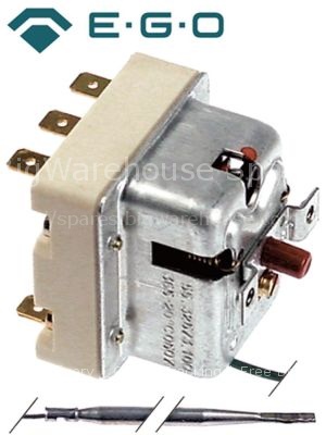 Safety thermostat switch-off temp. 365°C 3-pole 20A probe ø 4mm