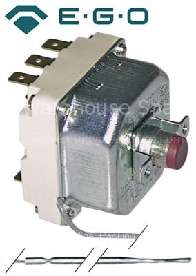 Safety thermostat switch-off temp. 170°C 3-pole 20A probe ø 3,1m