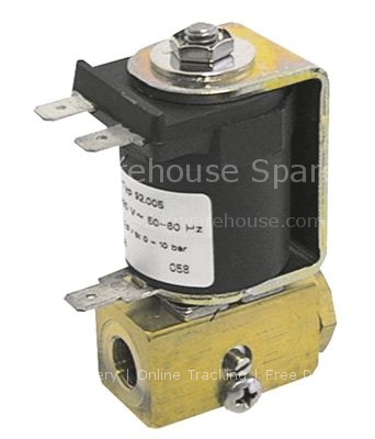 Solenoid valve 2-ways 230VAC inlet 1/8" IT outlet 1/8" IT L 30mm