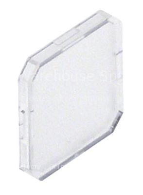 Cap for momentary switch transparent/colourless octagonal L 19,4